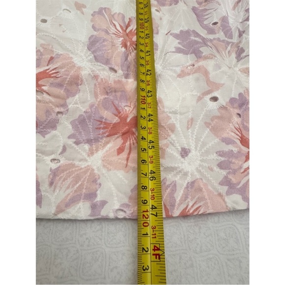 Aqua Pink and White Pleated Midi Sundress - Picture 6 of 7